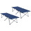 Berkfield Folding Camping Bed Folding 2 pcs Blue 194 x 62.5 x 42.5 cm 2