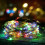 ZOELNIC Solcellelys 30M 300LED 8 Moduser Vanntett 4