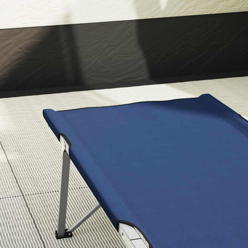 Berkfield Folding Camping Bed Folding 2 pcs Blue 194 x 62.5 x 42.5 cm 2
