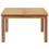 Berkfield Coffee Table Brown 60 x 60 x 36 cm Solid Teak Wood 5