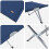 Berkfield Folding Camping Bed Folding 2 pcs Blue 194 x 62.5 x 42.5 cm 9