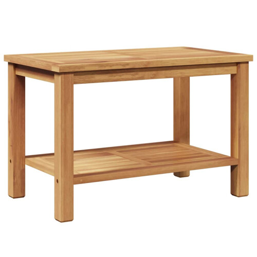 Berkfield Coffee Table with Storage Brown 70 x 40 x 45 cm Solid Teak Wood 1