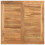 Berkfield Coffee Table Brown 60 x 60 x 36 cm Solid Teak Wood 8