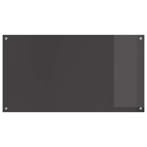 Berkfield Kitchen Backsplash Dark Grey 110 x 60 cm Tempered Glass 1