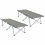 Berkfield Folding Camping Bed Folding 2 pcs Grey 194 x 62.5 x 42.5 cm 2