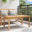 Berkfield Coffee Table Brown 110 x 55 x 45 cm Solid Teak Wood 4