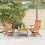 Berkfield Folding Garden Chairs 2 pcs Solid Teak Wood 3