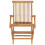 Berkfield Folding Garden Chairs 2 pcs Solid Teak Wood 5