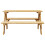 Berkfield Children's Table with Benches IRUN 90x79.5x50 cm Solid Wood 4