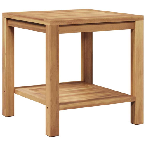 Berkfield Coffee Table with Storage Brown 45 x 45 x 45 cm Solid Teak Wood 1