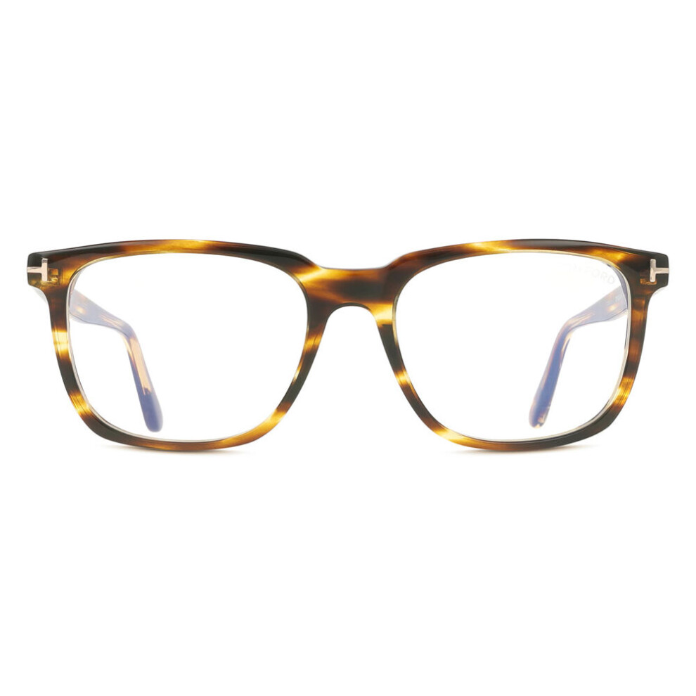 Tom Ford Blue/Light Ft6080-B 055 - Block Men New Eyeglasses