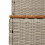 Berkfield Hot Tub Step Light Grey 100x50x50.5 cm Poly Rattan and Solid Acacia 7