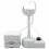 Berkfield Camping Toilet Set 2 pcs Grey and White 3