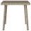 Berkfield Garden Coffee Table Rectangular Light Grey 40x40x37 cm Poly Rattan 4