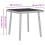 Berkfield Garden Coffee Table Rectangular Light Grey 40x40x37 cm Poly Rattan 8