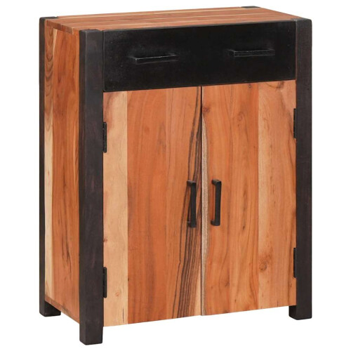 Berkfield Sideboard with Drawer Brown 55 x 30 x 75 cm Solid Acacia Wood 1