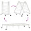 Berkfield Bed Frame without Mattress Foldable White 90x190 cm Steel 9