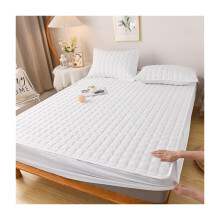 Waterproof Mattress Protector Full Size with Quilted Cover and Elastic Corners, White Fitted Design