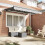 Berkfield Awning Frame Retractable Manual Anthracite 3 x 2 m Metal 3