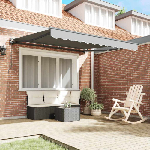 Berkfield Awning Frame Manual Adjustable Anthracite 3 x 2.5 m Steel 2