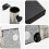 Berkfield Parasol Base Black 41 x 41 x 37 cm Granite 9