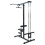 Berkfield Lat Pulldown Machine Manual Black 110 x 70 x 187 cm 2