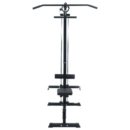 Berkfield Lat Pulldown Machine Manual Black 110 x 70 x 187 cm 2