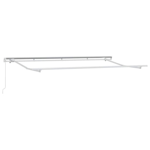 Berkfield Awning Frame Retractable Manual White 4 x 2 m Metal 1