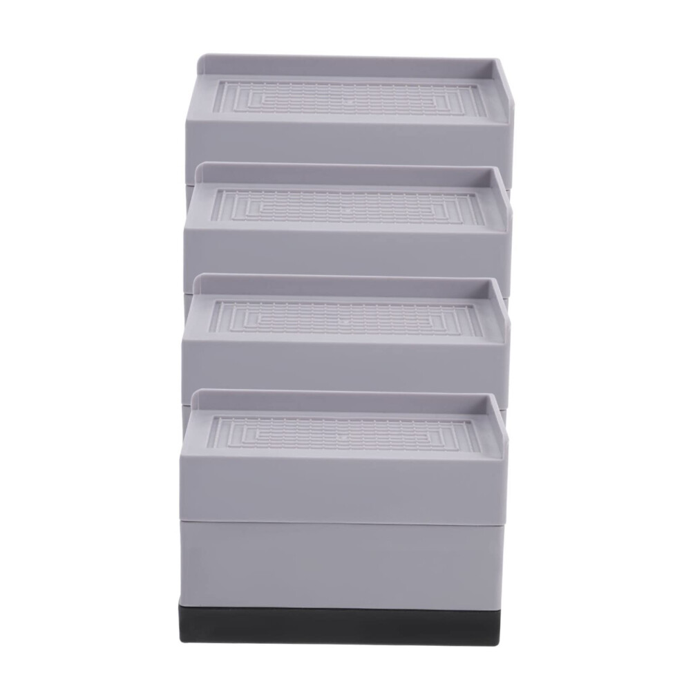 Adjustable Bed Risers 4Pcs Durable Antislip Furniture Risers For Couch Sofa Bed Frame Grey 9351714836029