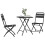 Berkfield Bistro Set 3 pcs Anthracite Steel 3