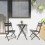 Berkfield Bistro Set 3 pcs Anthracite Steel 4