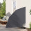 Berkfield Balcony Privacy Screen Black 140 x 140 cm Polyester 3