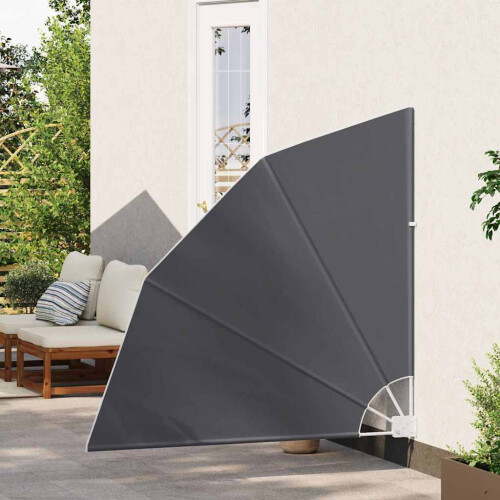 Berkfield Balcony Privacy Screen Black 140 x 140 cm Polyester 2