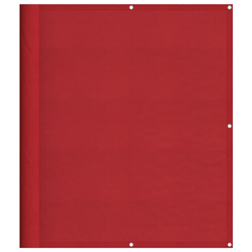 Berkfield Balcony Screen Red 120x800 cm 100% Polyester Oxford 1