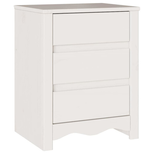 Berkfield Coffee Table Drammen White 45 x 35 x 56 cm Solid Pine Wood 1