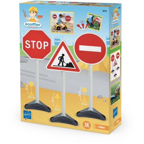 ECOIFFIER Tp 476 - 3 Schilder Signalisation - 18 Monate - Eine lebensgroße Signalisation 1