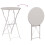 Berkfield Folding Bistro Set 3 pcs Beige Steel 10