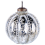 Beliani Set of 6 Baubles ARGENTIN Glass Silver 4