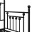 Berkfield Daybed Frame Black 75 x 190 cm Steel 8
