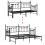 Berkfield Daybed Frame Black 75 x 190 cm Steel 10