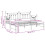 Berkfield Daybed Frame Black 75 x 190 cm Steel 11