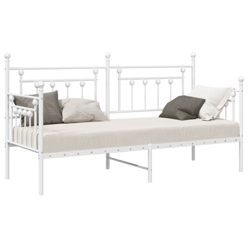 Berkfield Daybed Frame White 75 x 190 cm Steel 1