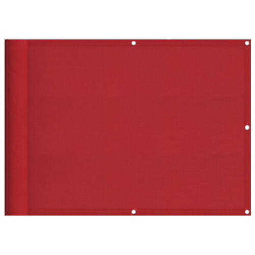 Berkfield Balcony Screen Red 75x800 cm 100% Polyester Oxford 1
