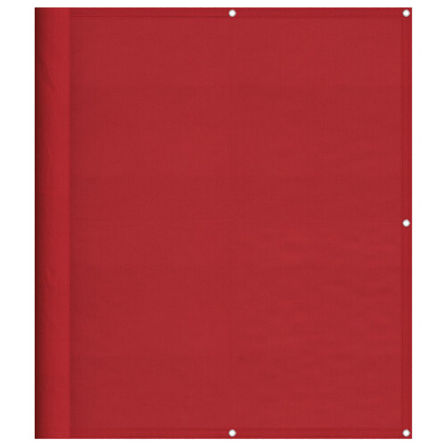 Berkfield Balcony Screen Red 120x1000 cm 100% Polyester Oxford 1