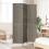 Berkfield Room Divider Folding Manual Grey 146 x 180 cm Poly Rattan 3