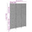 Berkfield Room Divider Folding Manual Grey 146 x 180 cm Poly Rattan 10