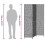 Berkfield Room Divider Folding Manual Grey 146 x 180 cm Poly Rattan 11