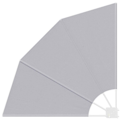 Berkfield Balcony Privacy Screen Grey 115 x 115 cm Polyester 1