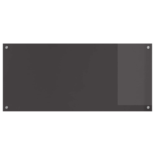 Berkfield Kitchen Backsplash Dark Grey 110 x 50 cm Tempered Glass 1