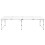 Foldable Camping Table Height Adjustable Aluminium 240 x 60 cm 2